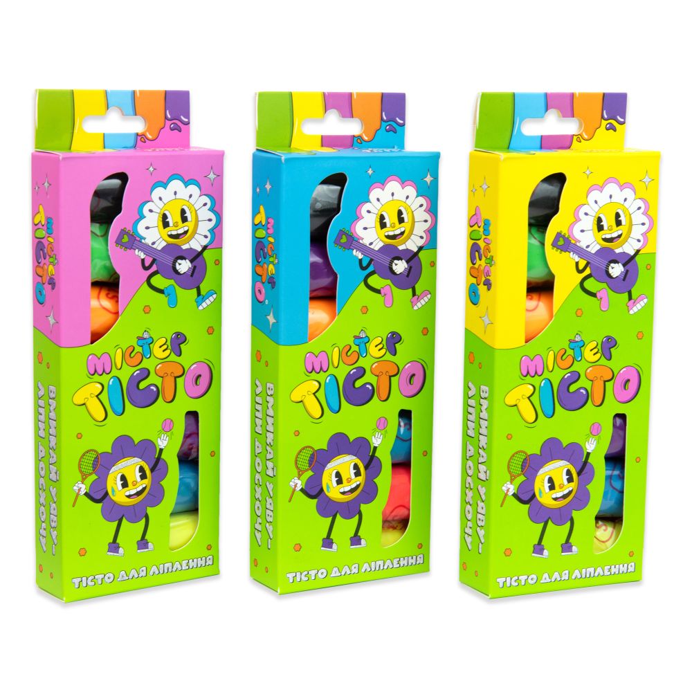 Набір для творчості Містер тісто 7 штук Strateg українською мовою