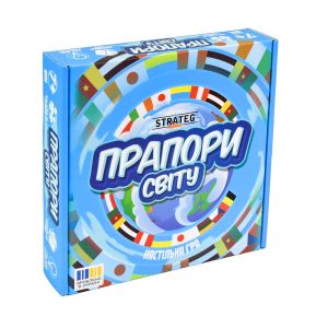 Настільна гра Прапори світу Strateg навчальна українською мовою