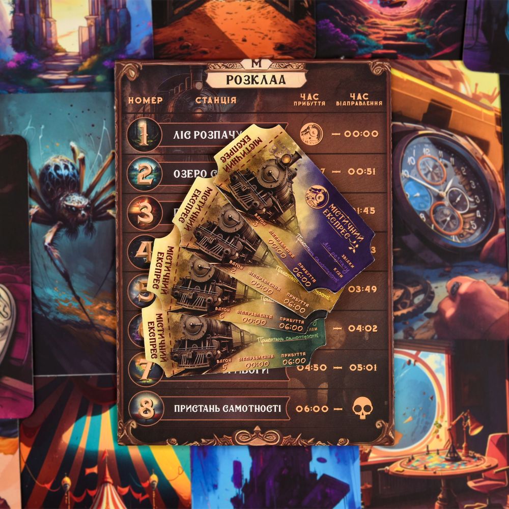 Настільна гра Strateg Містичний експрес українською мовою