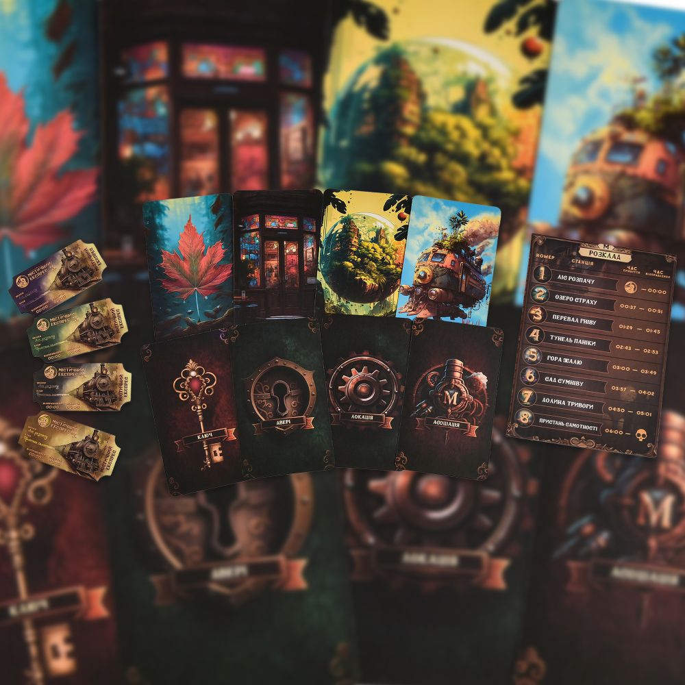 Настільна гра Strateg Містичний експрес українською мовою