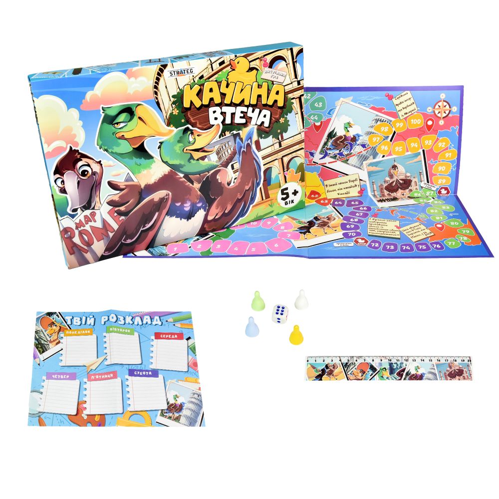 Настільна гра Strateg Качина втеча українською мовою