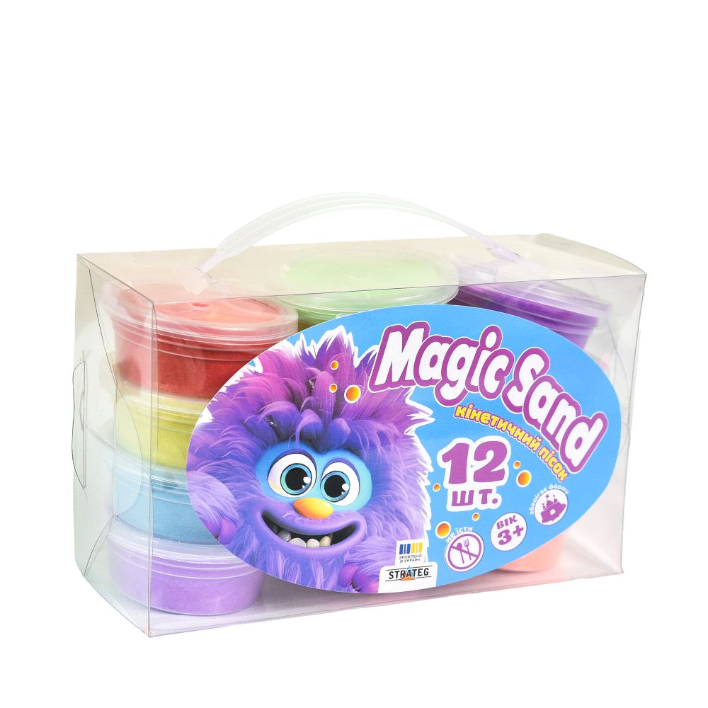 Набір кінетичного піску "Magic sand" 12 шт Strateg