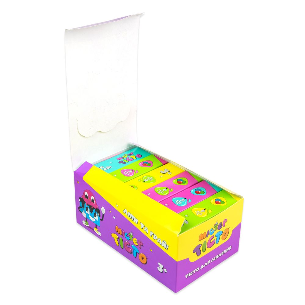 Набір для творчості Містер тісто 5 кольорів Strateg українською мовою