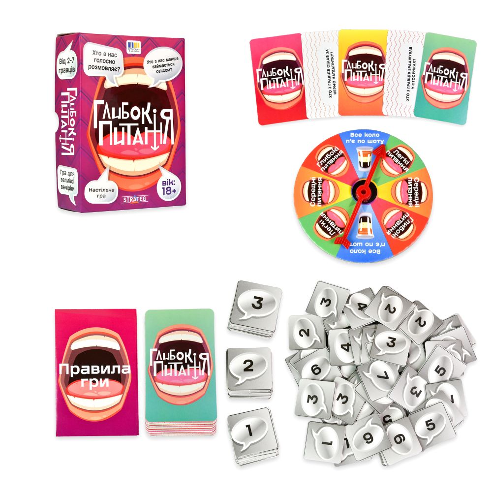 Настільна гра "Глибокі питання" Strateg