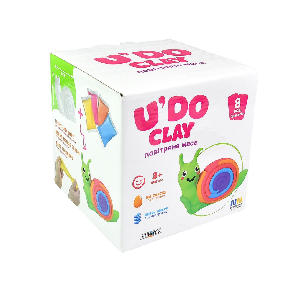 Набір для творчості Strateg "Равлик U'DO Clay"