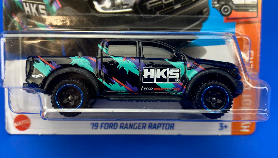 Машинка Базова Hot Wheels '19 Ford Ranger Raptor HKS Hot Trucks 1:64 HTC29 Black