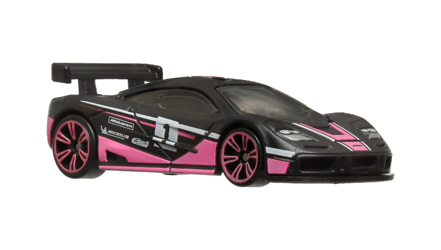 Тематична Машинка Hot Wheels McLaren F1 GTR Neon Speeders 1:64 HLH72/HRW76 Black
