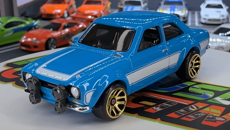 Тематична Машинка Hot Wheels 1970 Ford Escort RS1600 Brian O'Conner Fast & Furious 1:64 JBY32 Blue
