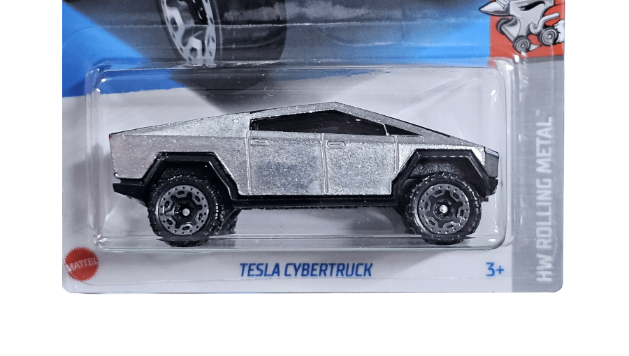 Машинка Базова Hot Wheels Tesla Cybertruck Rolling Metal 1:64 HTB55 Silver