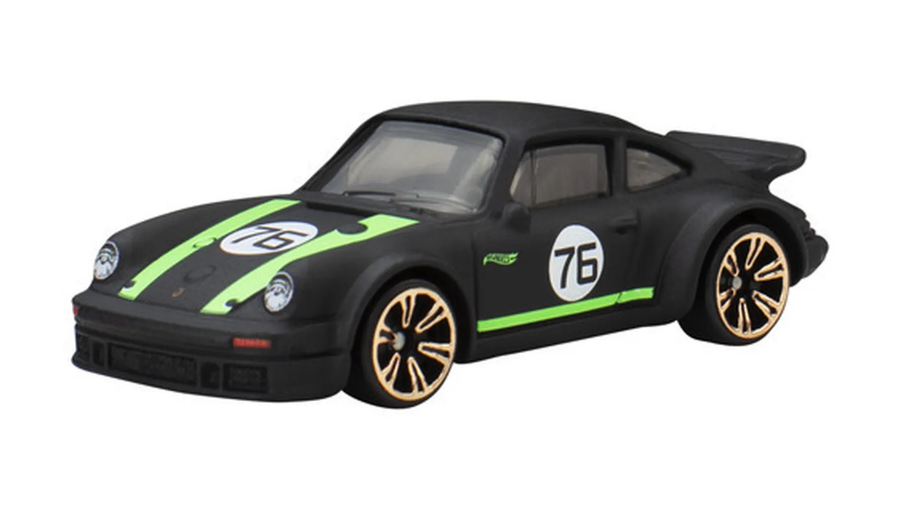 Тематична Машинка Hot Wheels Porsche 934 Turbo RSR Neon Speeders 1:64 JCB05 Black