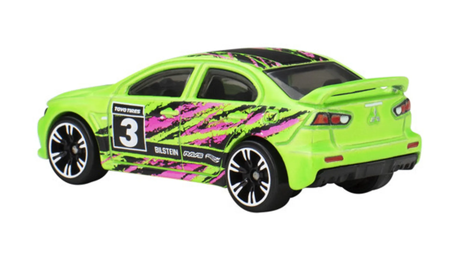 Тематична Машинка Hot Wheels 2008 Lancer Evolution Neon Speeders 1:64 JCB02 Green