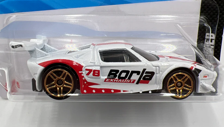 Машинка Базова Hot Wheels Ford GT Borla Modified 1:64 HYY92 White