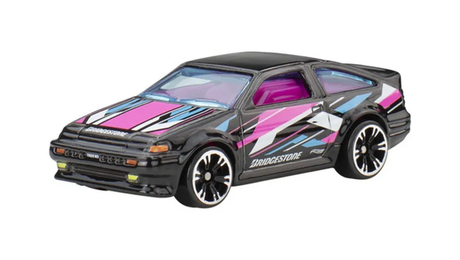Тематична Машинка Hot Wheels Toyota AE-86 Corolla Neon Speeders 1:64 JCB03 Black