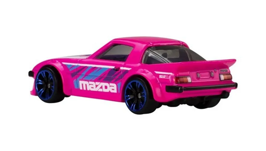 Тематична Машинка Hot Wheels Mazda RX-7 Neon Speeders 1:64 JCB01 Pink