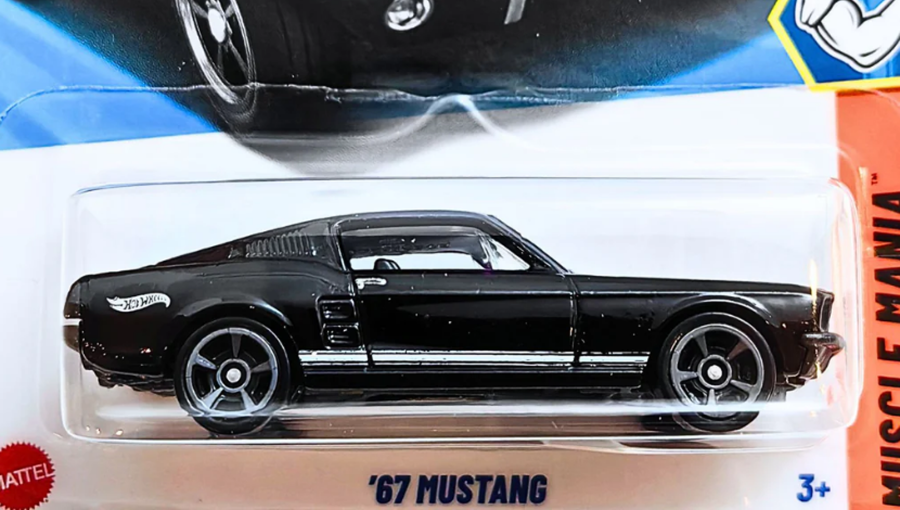 Машинка Базова Hot Wheels '67 Mustang Muscle Mania 1:64 JBB13 Black