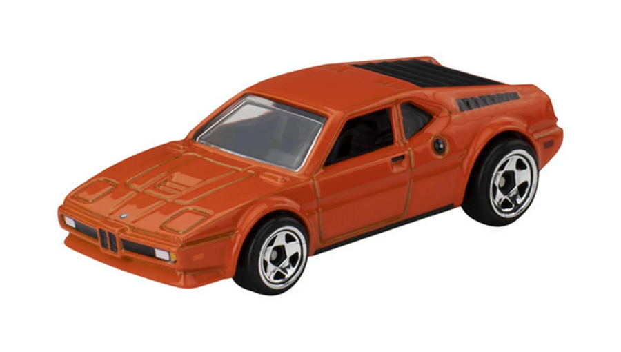Набір Тематична Машинка Hot Wheels 2001 BMW M5 BMW 1:64 JBY58 Silver + Тематична Машинка 1992 M3 White + Тематична Машинка M4 Blue + Тематична Машинка 2016 M2 Yellow + Тематична Машинка M1 Orange