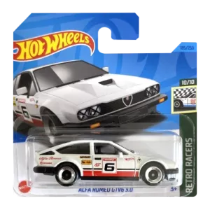 Машинка Базова Hot Wheels Alfa Romeo GTV6 3.0 Retro Racers 1:64 HKJ83 White