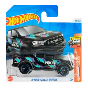 Машинка Базова Hot Wheels '19 Ford Ranger Raptor HKS Hot Trucks 1:64 HTC29 Black