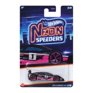 Тематична Машинка Hot Wheels McLaren F1 GTR Neon Speeders 1:64 HLH72/HRW76 Black
