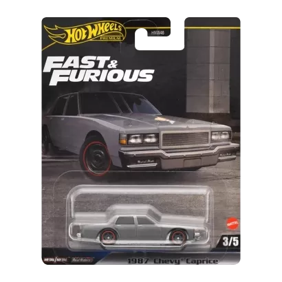 Машинка Premium Hot Wheels 1987 Chevy Caprice Fast & Furious 1:64 HRT98 Grey