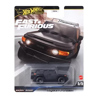 Машинка Premium Hot Wheels Toyota FJ Cruiser Fast & Furious 1:64 HRT99 Black
