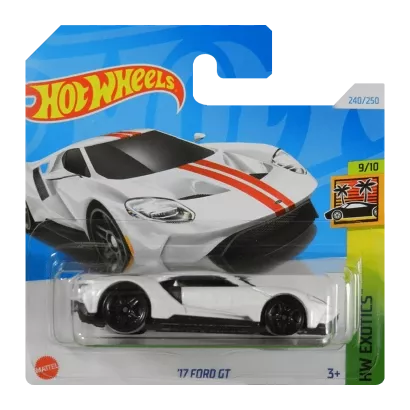 Машинка Базова Hot Wheels '17 Ford GT Exotics 1:64 HTC26 White