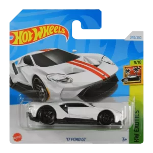 Машинка Базова Hot Wheels '17 Ford GT Exotics 1:64 HTC26 White
