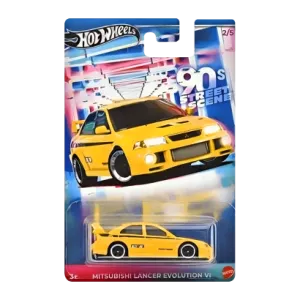 Тематична Машинка Hot Wheels Mitsubishi Lancer Evolution VI '90s Street Scene 1:64 JCB58 GDG44 Yellow