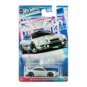Тематична Машинка Hot Wheels '95 Toyota Celica GT-Four '90s Street Scene 1:64 JCB60 GDG44 Silver