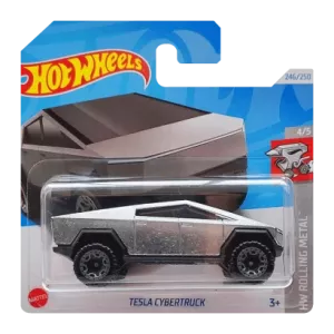 Машинка Базова Hot Wheels Tesla Cybertruck Rolling Metal 1:64 HTB55 Silver