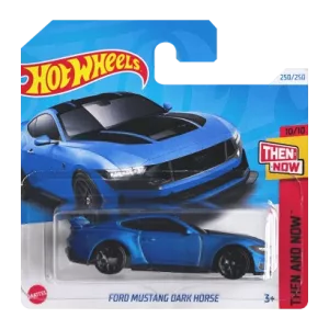Машинка Базова Hot Wheels Ford Mustang Dark Horse Then and Now 1:64 HRY93 Blue