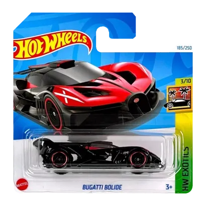 Машинка Базова Hot Wheels Bugatti Bolide Exotics 1:64 HTF08 Black