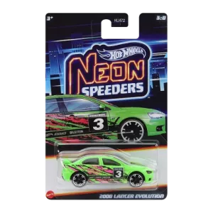 Тематична Машинка Hot Wheels 2008 Lancer Evolution Neon Speeders 1:64 JCB02 Green