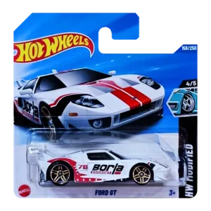 Машинка Базова Hot Wheels Ford GT Borla Modified 1:64 HYY92 White