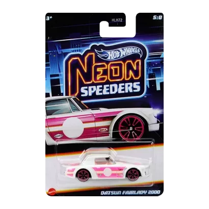 Тематична Машинка Hot Wheels Datsun Fairlady 2000 Neon Speeders 1:64 JCB04 White