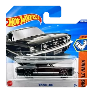Машинка Базова Hot Wheels '67 Mustang Muscle Mania 1:64 JBB13 Black
