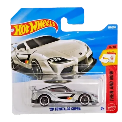 Машинка Базова Hot Wheels '20 Toyota GR Supra Then and Now 1:64 JJK04 Grey