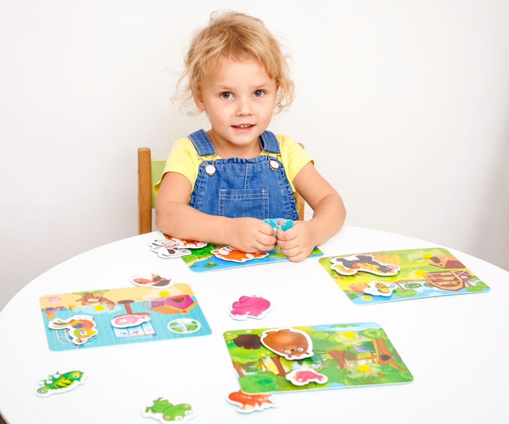 Гра з липучками «Хто де живе?»