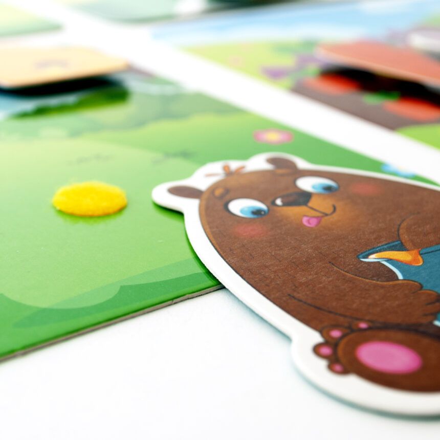 Гра з липучками «Хто що їсть?»