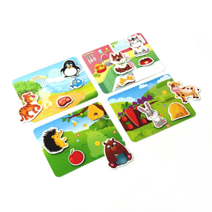 Гра з липучками «Хто що їсть?»