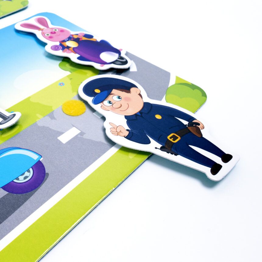 Гра з липучками «Транспорт»