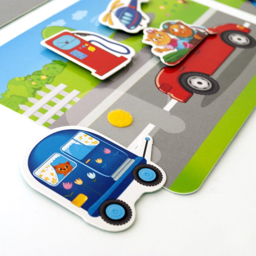 Гра з липучками «Транспорт»