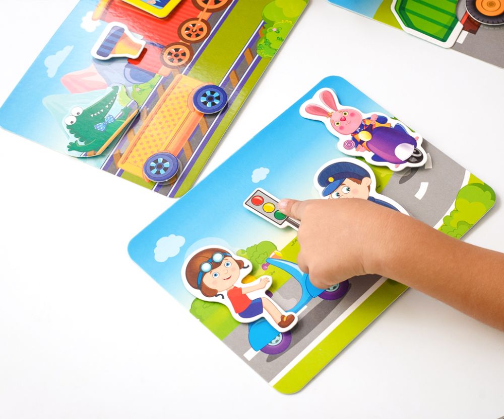 Гра з липучками «Транспорт»