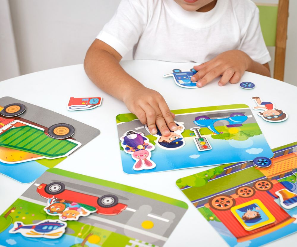 Гра з липучками «Транспорт»