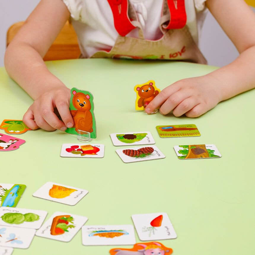 Гра на асоціації «У лісі та на фермі»