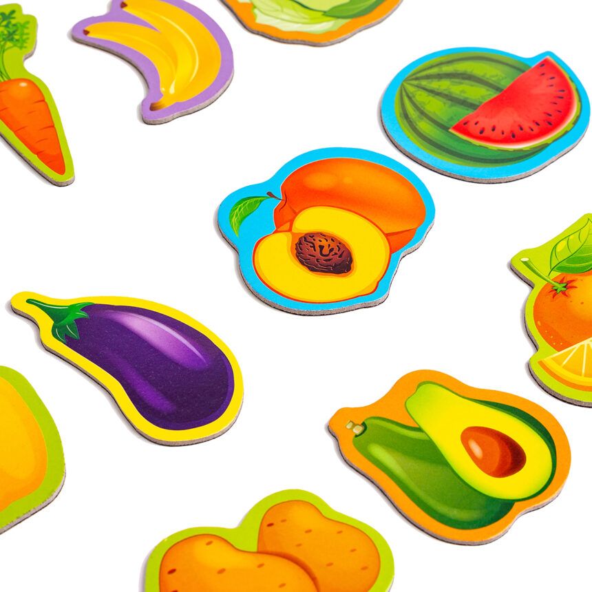 Набір магнітів «Овочі та фрукти»