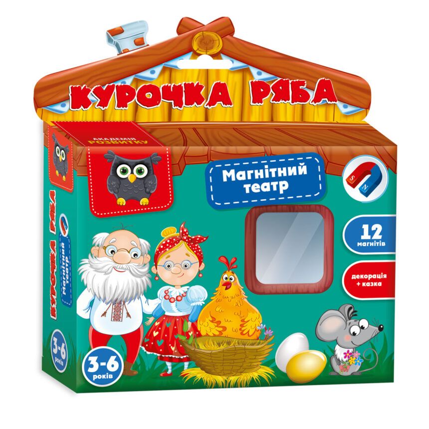 Гра настільна Vladi Toys магнітний театр Академія розвитку «Курочка Ряба»