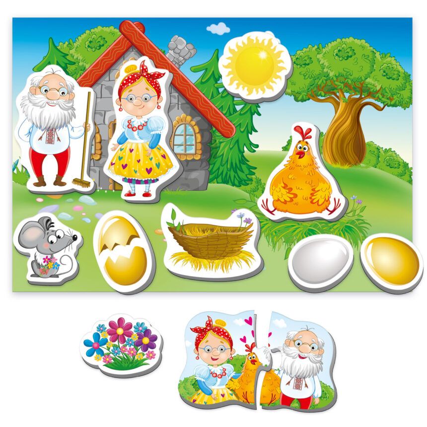 Гра настільна Vladi Toys магнітний театр Академія розвитку «Курочка Ряба»