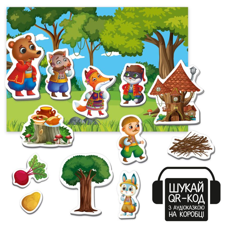 Гра настільна Vladi Toys магнітний театр з аудіоказкою Казкові голоси “Пан Коцький”