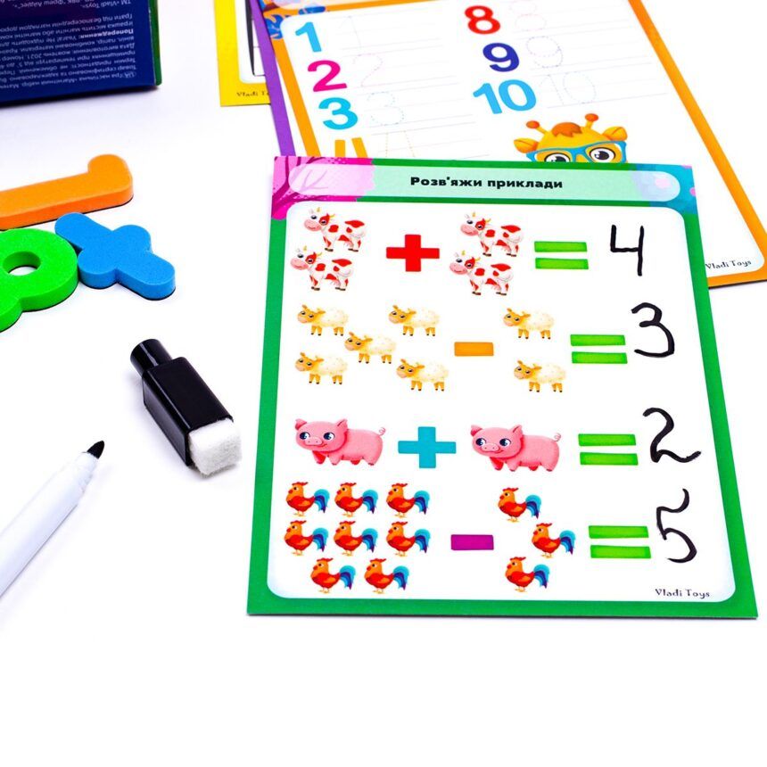 Гра настільна «Магнітний набір. Математика»